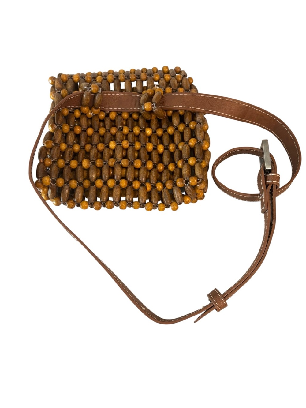 Zara Wooden Bead Belt Bag - Picture 3 of 4